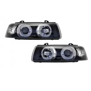 image-18-Fényszóró 2 LED Körgyűrű/Angyalszem BMW 3-as E36 1992-1998 Sedan/Touring