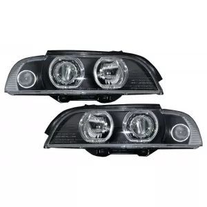 image-19-BMW E39 5-ös sorozat 95-00 fényszóró - 2 LED körgyűrű - fekete