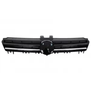 image-71-Mittelgitter für VW Golf 7 VII 2012-2017 R-Line Look Chrom Einfügungen