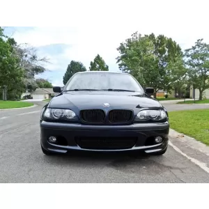 Central Kidney Grilles suitable for BMW 3 Series E46 Facelift (10.2001-2005) Double Stripe M Design Piano Black