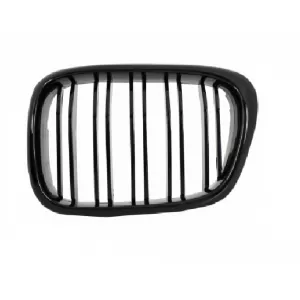 Zentralgitter Gitter für BMW E39 5er 97-03 Double Stripe M Look Schwarz Glänzend-image-6022339