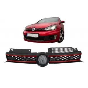 Central Grille Front Grille suitable for VW Golf 6 VI (2008-2012) GTI Design