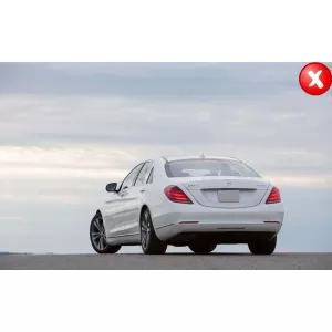 Hátsó lökhárító diffúzor és kipufogóvégek Mercedes S-Class W222 13+ modellekhez, S65 design, AMG Line Sport Body Kithez-image-6009378