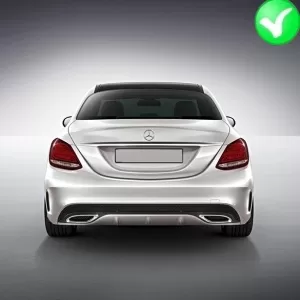 Bodykit für Mercedes C-Klasse W205 S205 Diffusor C63 Design Stoßstange Stoßfänger Endrohre-image-6051964
