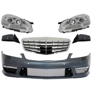 image-24-Komplett Facelift első átalakító szett MERCEDES Benz W221 S-osztály (2005-2009) modellekhez, S63 S65 AMG Dizájn