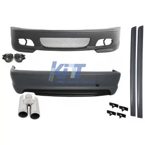 image-58-Komplett Body Kit BMW 3 E46 (98-05) Coupe / Cabrio modellekhez, M-Technik Dizájn, ACS-Dizájn kipufogóvégekkel