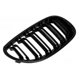 Central Kidney Grilles suitable for BMW 5 Series E60 E61 (2003-2009) Double Stripe M Design Piano Black