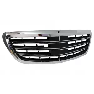 Calandre Grille avant pour Mercedes Classe S W222 2014-08.2020 S63 S65 Look Chrome-image-5994251