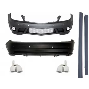 image-64-Body Kit MERCEDES-Benz C-osztály W204 C63 (2007-2012) modellekhez, kipufogóvégekkel