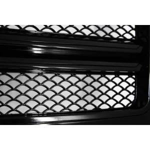 Front Grille suitable for Mercedes G-Class W463 (1990-2017) New G65 G63 Design Full Piano Black