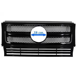 Front Grille suitable for Mercedes G-Class W463 (1990-2017) New G65 G63 Design Full Piano Black