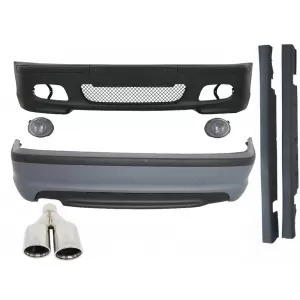 image-65-Body Kit BMW 3 E46 (98-05) modellekhez, M-Technik Dizájn, M-Power kipufogóvégekkel