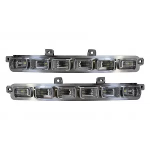 Spoiler paraurti anteriore LED DRL Estensione per Mercedes G W463 G63 G65 13-17-image-5995835