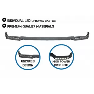 Spoiler paraurti anteriore LED DRL Estensione per Mercedes G W463 G63 G65 13-17-image-6043504