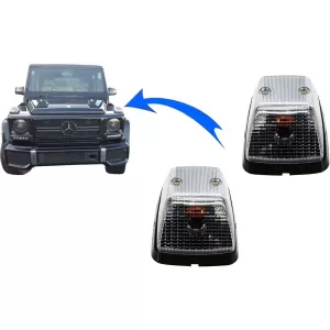 Turning Lights suitable for Mercedes G-Class W463 (1989-2015) Clear OEM Look
