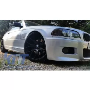 Bara fata compatibil cu BMW Seria 3 E46 (1998-2004) cu Grile Centrale Negru Lucios si Proiectoare Lumini de Ceata M3 Look-image-5993636