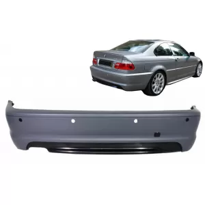 image-24-Heckstoßstange für BMW 3er E46 Coupé Cabrio 98–04 2-türig M-Tech II Design