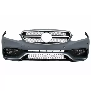 Pachet Exterior Complet cu Ornamente Evacuare si Faruri LED Xenon compatibil cu Mercedes W212 E-Class (2013-2016) E63 Look-image-5993900