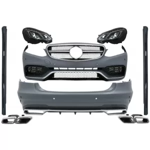 image-44-Kompletan karoserijski komplet s vrhovima Vrhovi auspuha i LED ksenonskim Prednja svijetla prikladnim za Mercedes E-klasu W212 (2013-2016) E63 Dizjan