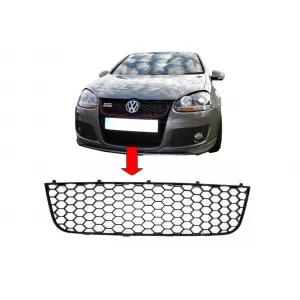 Front Bumper Middle Lower Grille suitable for VW Golf 5 V (2003-2007) GTI Design