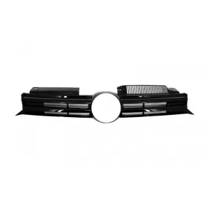 image-30-Frontgrill Zentralgrill für VW Golf VI 2008+ R20 Design Glänzend Schwarz