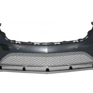 Stoßstange für Mercedes S-Klasse W222 13-06.17 S65 Look Verchromt Unterer Gitter-image-5994724