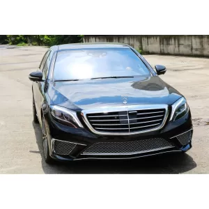 Stoßstange für Mercedes S-Klasse W222 13-06.17 S65 Look Verchromt Unterer Gitter-image-5994729