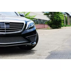 Stoßstange für Mercedes S-Klasse W222 13-06.17 S65 Look Verchromt Unterer Gitter-image-5994730