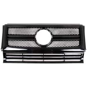 image-33-Kühlergrill für Mercedes W463 90-12 G65 G63 Frontgrill Design Schwarze Edition