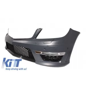 Kit Carrosserie pour Mercedes Classe C W204 07-14 Facelift C63 Look Phares LED DRL-image-5995093