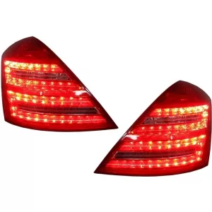 Facelift Body Kit pour Mercedes S W221 LWB 05-09 Feux LED Pare-chocs Embouts-image-6005946