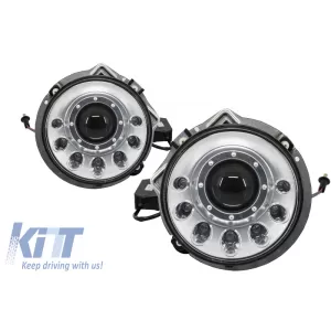 image-28-Mercedes W463 G-osztály 1989-2012 Fekete Bi-Xenon Look LED fényszórók M-Design Króm