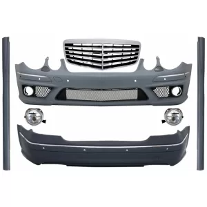 image-19-Bodykit für Mercedes E-Klasse W211 02-09 Stoßstange Grill Seitenschweller E63 Look