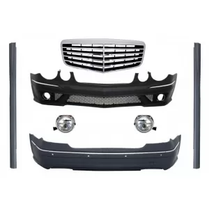image-17-Body Kit hűtőráccsal MERCEDES-Benz E-osztály W211 (2002-2009) modellekhez, E63 AMG Dizájn