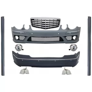 image-19-Body Kit hűtőráccsal MERCEDES-Benz E-osztály W211 (2002-2009) modellekhez, E63 AMG Dizájn