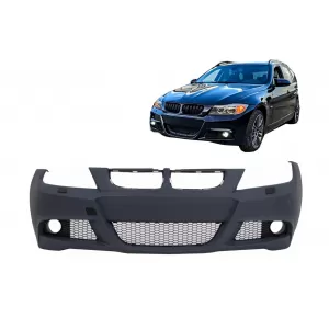 image-46-Stoßstange für BMW 3er E90 E91 Limousine Touring 2004-2008 LCI M-Tech Design
