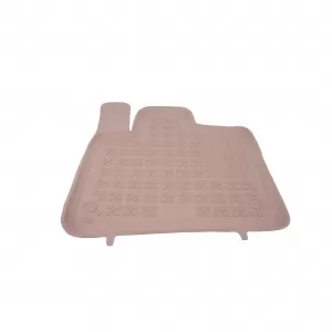 Rubber Floor Mat Beige suitable for Audi Q7 I 4L (2005-2015)