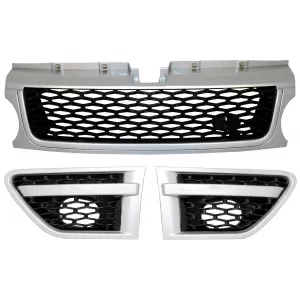 Pachet Exterior cu Grila Centrala Argintiu compatibil cu Land Range Rover Sport L320 Facelift (2009-2013) Autobiography Design-image-6015997