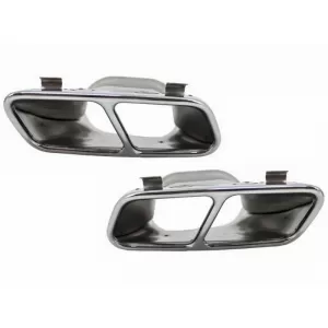 image-66-Auspuffblenden Endrohe Blenden Für Mercedes W176 CLA W117 C117 A45 CLA45 Optik