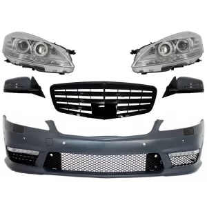 image-36-Komplett Facelift első átalakító szett MERCEDES Benz W221 S-osztály (2005-2009) modellekhez, S63 S65 AMG Dizájn