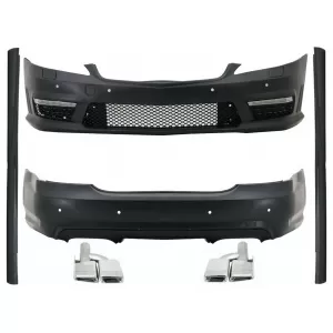 image-26-Body Kit MERCEDES S-osztály W221 (2005-2013) hosszú tengelytávú modellekhez, S63 S65 Dizájn, kipufogóvégekkel