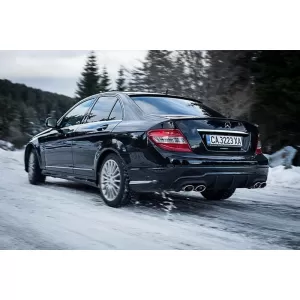 Stoßstange für Mercedes C-Klasse W204 07-14 Facelift C63 Look Auspuffspitzen-image-6025383