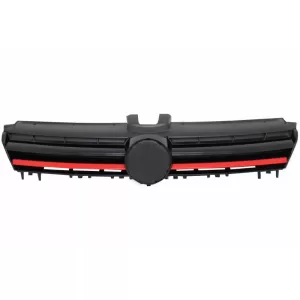 Komplettes Kit für VW Golf 7 VII 2013-2016 GTI Look Kühlergrill Rote Einfügungen-image-6000143