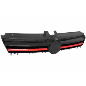 Komplettes Kit für VW Golf 7 VII 2013-2016 GTI Look Kühlergrill Rote Einfügungen-image-6000145