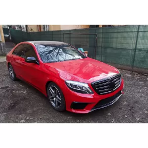 Front Grille suitable for Mercedes S-Class W222 (2014-08.2020) S63 S65 Design Piano Black