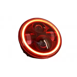 image-36-5.75 hüvelykes motorkerékpár CREE LED fényszóró angyalszem DRL karikával