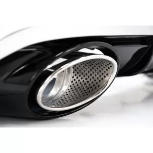 Rear Bumper Valance Diffuser and Exhaust Tips suitable for Audi A6 4G C7 Facelift (2015-2018) RS6 Design