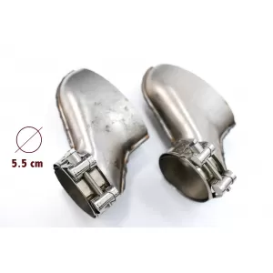 Rear Bumper Valance Diffuser and Exhaust Tips suitable for Audi A6 4G C7 Facelift (2015-2018) RS6 Design