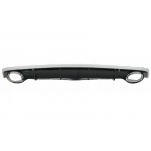 Luftdiffusor Auspuff Tipps für Audi A7 4G MOPF 15-18 RS7 Look nur Standard Stoßstange SE-image-6020678