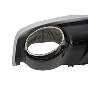 Luftdiffusor Auspuff Tipps für Audi A7 4G MOPF 15-18 RS7 Look nur Standard Stoßstange SE-image-6020681